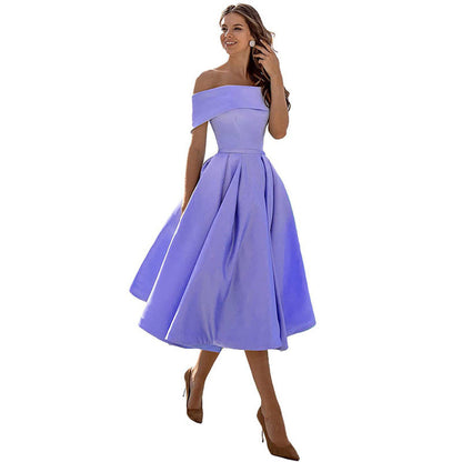 Gabriela | Casual Fashion Trägerloses Partykleid aus Satin