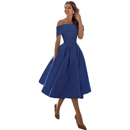 Gabriela | Casual Fashion Trägerloses Partykleid aus Satin