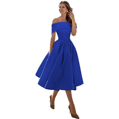 Gabriela | Casual Fashion Trägerloses Partykleid aus Satin