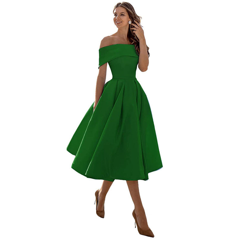 Gabriela | Casual Fashion Trägerloses Partykleid aus Satin