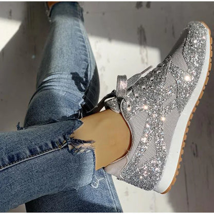 Yamilis | Sneakers mit Glitzer und Pailletten