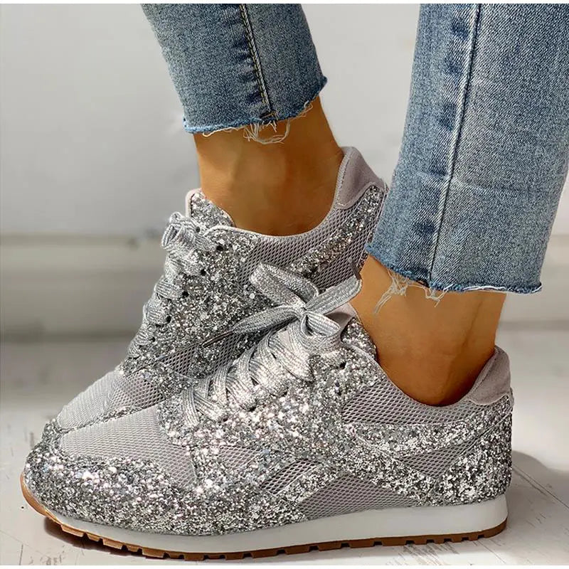 Yamilis | Sneakers mit Glitzer und Pailletten