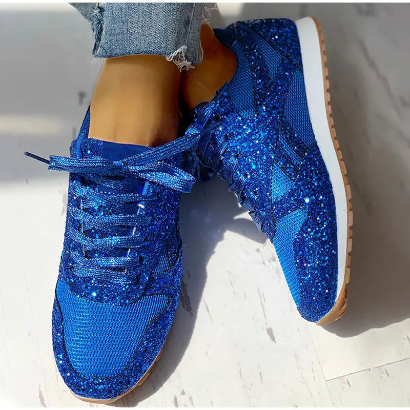 Yamilis | Sneakers mit Glitzer und Pailletten