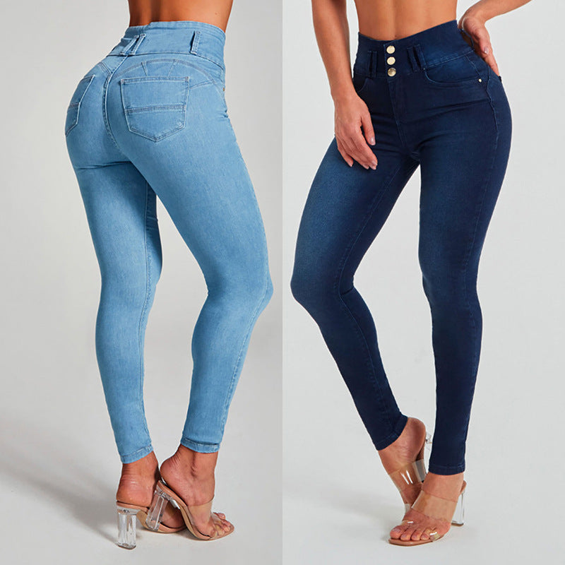 Damen Skinny Jeans mit Shaping-Effekt & Hüftvergrößerung